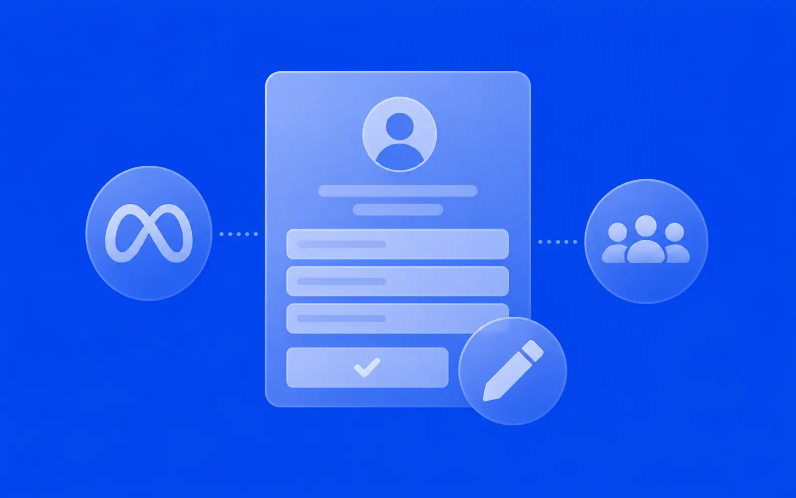 Automatically generates high-intent lead forms on Meta, pre-populated with specific questions and various customizable entry fields for users.